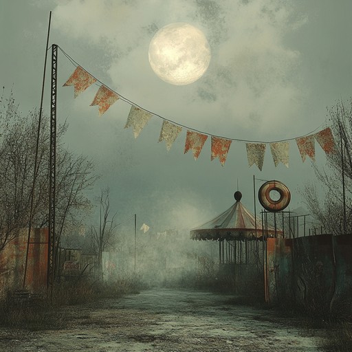 This instrumental track weaves a spectral melody with an old carousel organ, summoning the ghosts of a long abandoned fairground. The music swirls with haunting tones and eerie harmonies, drawing listeners into a world where time stands still and whispers of the past linger in the air.