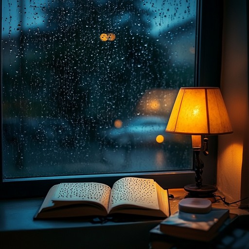 Allow yourself to be transported to a tranquil setting, where the syncopation of raindrops complements subdued lofi harmonies. As the rain paints the windows, your room fills with the calming, mellow tones of an electric piano, blending seamlessly into a soundscape that enhances focus and relaxation.