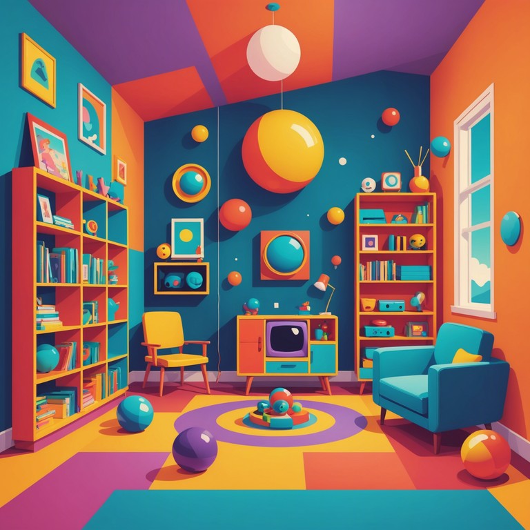 This song uses lively synthesizer arrangements to evoke the vibrant, imaginative world of a child's playroom. The melody is both catchy and whimsical, designed to transport listeners back to their earliest memories of joy and wonder.