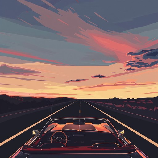 A captivating soft rock instrumental, evoking an exhilarating drive along an endless highway at sunset. The rhythm of the electric guitar leads the charge, creating an uplifting and liberating atmosphere. Warm tones blend seamlessly with a gentle yet driving beat, encapsulating the essence of the open road and the promise of new destinations.