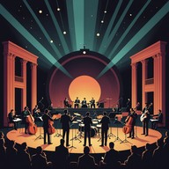 dynamic orchestral and rock music synergy