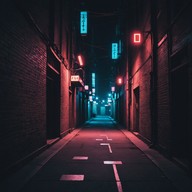 dark streets, glowing with neon mystery.