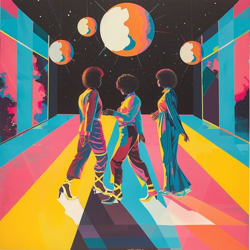 This upbeat instrumental track combines the best of 1970s disco and funk. Driven by a tight drumbeat, slick basslines, and rhythmic guitar strumming, it features classic disco string stabs, funky clavinet riffs, and bright horn section hits. The arrangement builds in energy, adding layers of percussion and synthesizers until it reaches an irresistibly danceable climax perfect for the dancefloor.