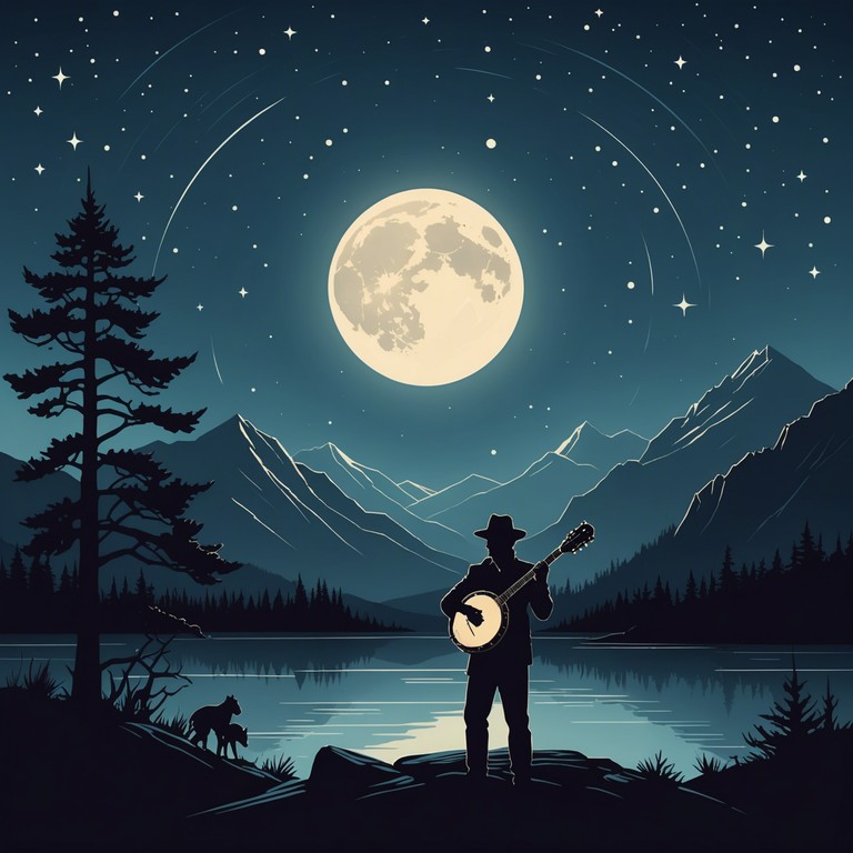 Imagine a soundtrack for an adventurous sprint across mountainous landscapes beneath a moonlit sky, all carried by the vibrant strums of a banjo.