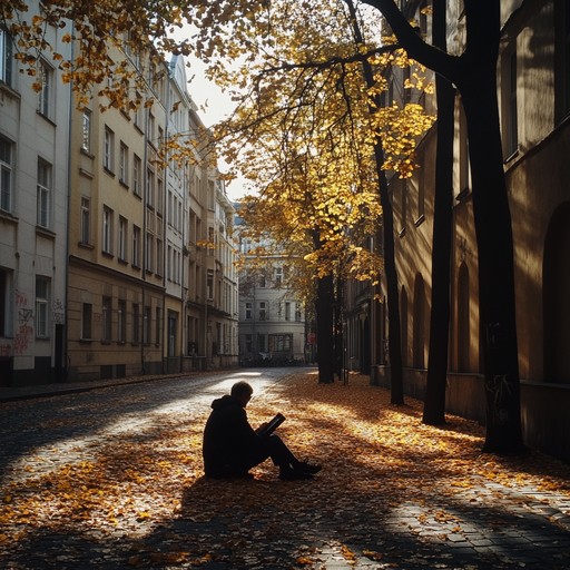 This track captures the essence of a quiet, pensive autumn day in berlin, with its rich history echoing in the gentle melancholic melody played by the harmonica. The piece weaves between moments of reflection and deeper, soul stirring sweeps that mirror the fallen leaves swirling through the city's old boulevards.