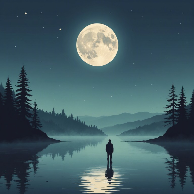 Echoes of silence captures a similar reflective essence through haunting synth melodies that weave through the darkness like whispers under a moonlit sky, perfect for evoking the feeling of loneliness and internal dialogue.