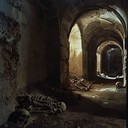bone chilling echoes fill an ancient, haunted subterranean passage