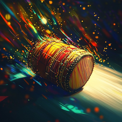 A high energy instrumental blending traditional dhol rhythms with electronic elements to create tension and excitement.