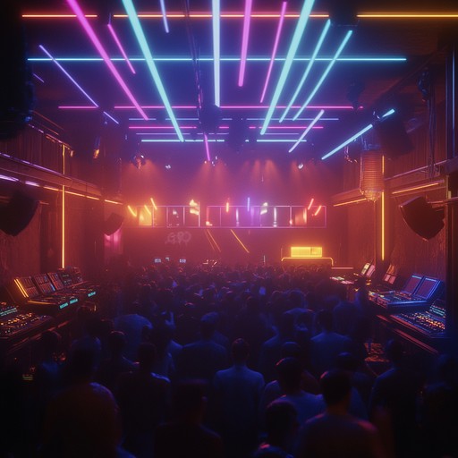 Dive into the energetic beats of a funky 80s instrumental, filled with electric synths, groovy basslines, and rhythmic guitar riffs. This track evokes a vibrant neon lit dance floor and captures the lively essence of the 80s party scene.