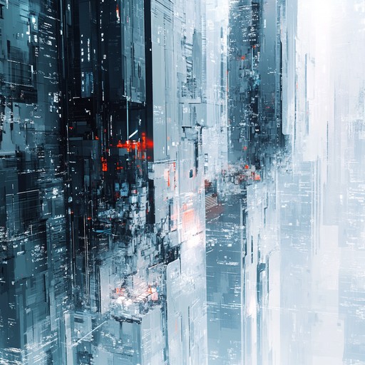 An intense instrumental dubstep track blending heavy industrial elements with powerful bass drops, evoking a cybernetic battle scene in a dystopian future.