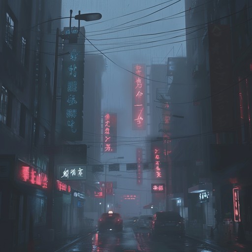 Immerse yourself in the brooding aura of the 80s with this instrumental piece that captures a moody, neon soaked twilight hour. Synthesizers wail with nostalgic melancholy, creating an atmosphere of mystery and longing. Let the music transport you to dimly lit streets and foggy alleyways, where shadows and neon lights dance together in a timeless nocturnal embrace.