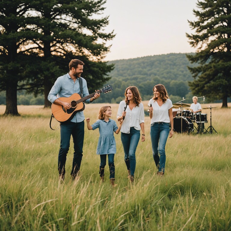 A vibrant journey through appalachian bluegrass, featuring a masterful banjo performance amid rolling hills and spirited gatherings. Embracing the rustic charm and heartwarming echoes of traditional family get togethers, this song transcends the ordinary, bringing listeners into a sunny afternoon filled with laughter and dance.