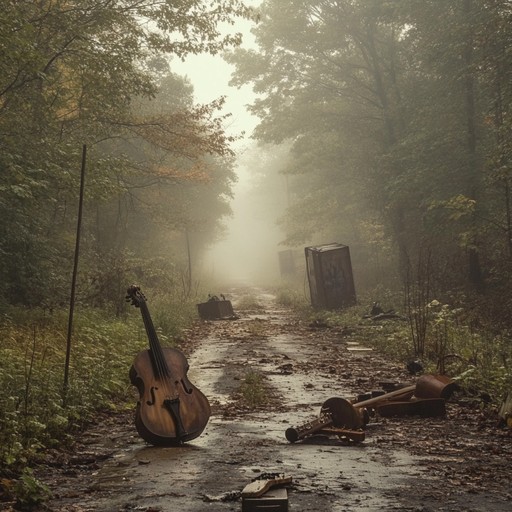 An eerie and raw instrumental freak folk piece featuring slide guitar, evoking deserted landscapes and mysterious encounters.