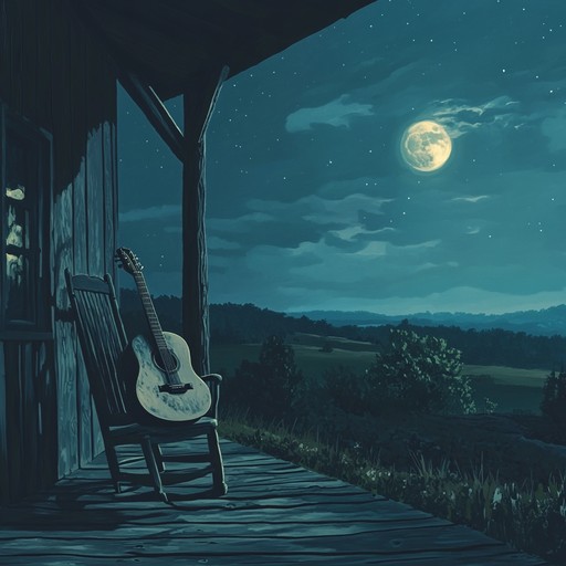 An instrumental track featuring mellow guitar chords and gentle melodies that mirror the quiet whispers of the night. This blues piece invites listeners to relax and reflect, enveloped by a calm and serene atmosphere under the moonlit sky.