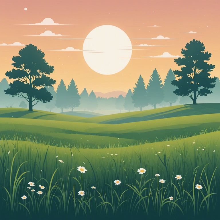 A gentle composition that mimics the soft whispers of the wind through a serene meadow, evoking a peaceful and soothing atmosphere. The piece gradually unfolds layers of harmonious tunes, creating a soundscape that is both uplifting and calming.