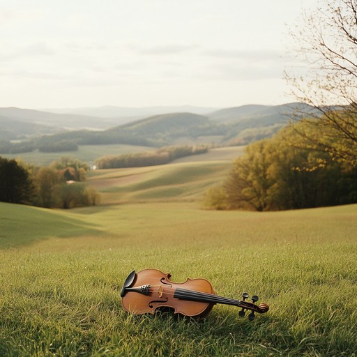 A heartfelt instrumental featuring a tender violin melody that conveys deep affection and gentle pride for the nation's landscapes and heritage