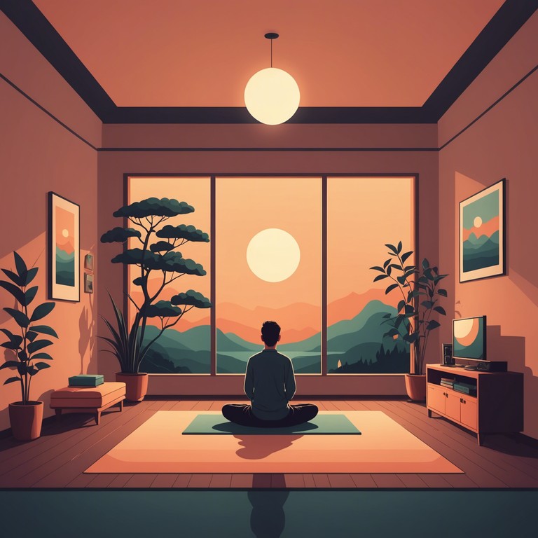 Craft a deeper emotional and spiritual connection with this melodious mix of soothing lounge music, designed to enhance evening meditation practices. The electric piano merges seamlessly with subtle ambient textures, encouraging a tranquil and introspective experience.