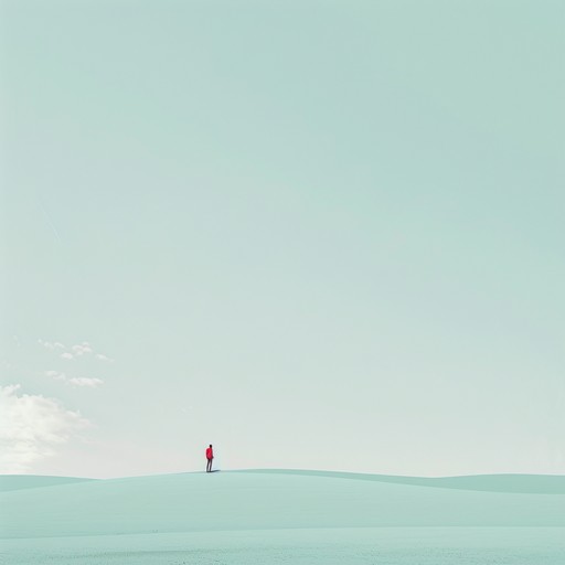 This minimalist composition creates a tranquil and dreamy atmosphere with its slow, evolving textures and ethereal tones. The piece features a delicate interplay between subtle electronic elements and organic sounds, evoking a sense of introspection and contemplation. The sparse arrangement allows each sound to breathe and develop gradually, drawing the listener into a meditative state.