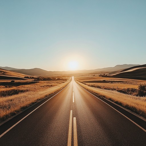 This piece captures the exhilaration of driving through sun drenched open roads, surrounded by vast landscapes. The strumming acoustic guitar, accompanied by uplifting melodies, evokes a sense of freedom and adventure synonymous with americana spirit.