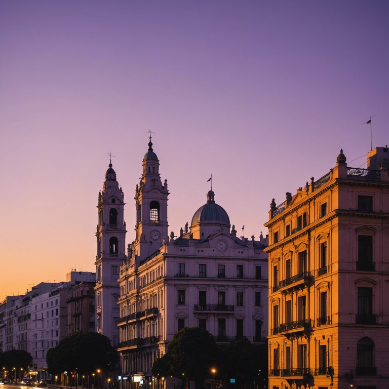 In this piece, the traditional soul of argentine tango converges with the precision and sparse beauty of minimalist electronic music, creating a dance of nostalgia and innovation. The eerie calm of the accordion sets a reflective mood, complementing the modern synthetic undertones, depicting an urban twilight in buenos aires where the past and future coalesce.