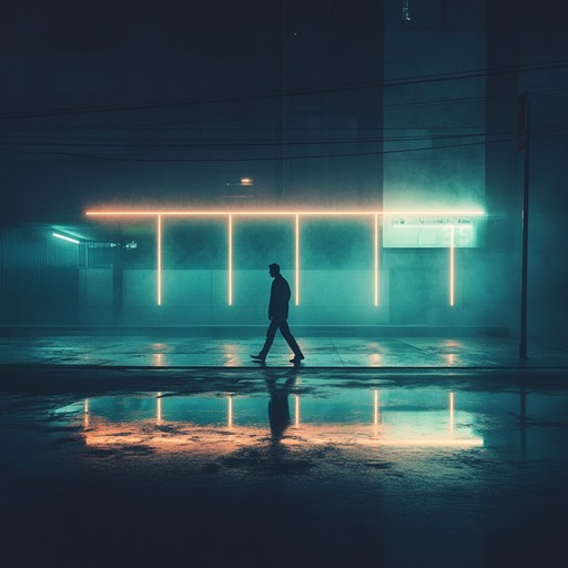 An intimate chillwave track featuring lush synths and gentle beats, creating a soothing atmosphere reminiscent of strolling alone under city lights at midnight. The song blends nostalgic textures with modern electronic elements, invoking feelings of serenity and introspection.