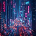melodic synth waves over driving beats with futuristic flair