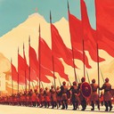 majestic ethnic fusion celebrating ancient warriors' return and honor