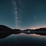 soft guitar under starry skies