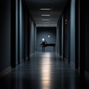 haunting melodies echo in empty office corridors