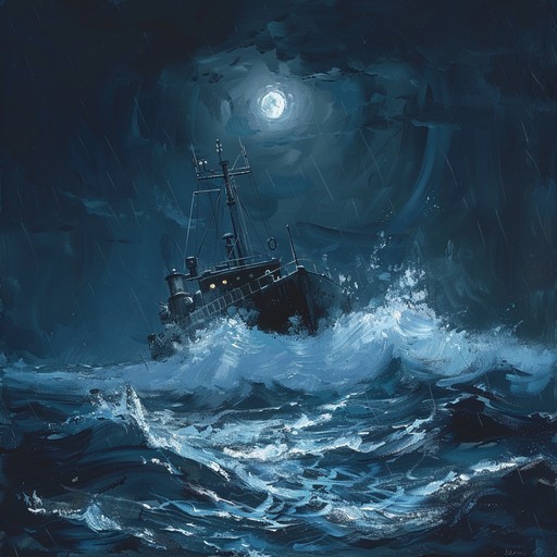 A melancholic instrumental piece that uses ethereal waves and haunting strings to capture the deep sorrow and solitude of a russian navy sailor adrift at sea. The music tells a haunting tale of isolation, loss, and longing.