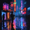 jazz and soul evoking serene city streets at night.