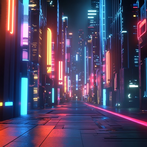 Step into the shadowed neon streets of a futuristic cityscape with this haunting dark jpop track. Ethereal synthesizers weave eerie melodies, driven by rhythmic electronic beats, evoking a world of mystery and fleeting neon lights. Perfect for evoking a sense of otherworldly urban enchantment.