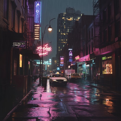 A reflective journey through a rainy city at night, bathed in the glow of neon lights. Melancholic synths intertwine with soft beats, echoing the solitude of deserted streets and distant memories. Suitable for those quiet moments of introspection.