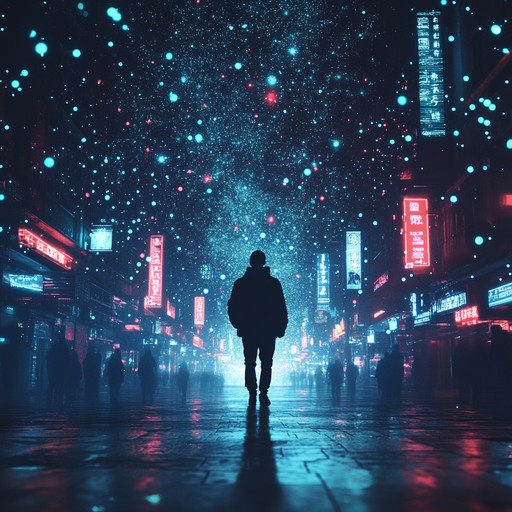 An instrumental synthpop piece painting a sonic picture of illuminated skyscrapers and pulsing city life after dark, with catchy synth hooks and dynamic beats.