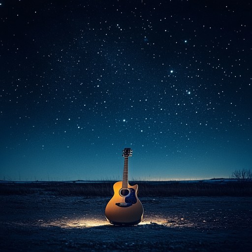 A soft rock instrumental that evokes the calm and peace of gazing at starry skies, combining mellow guitar melodies with subtle ambient textures to create a relaxing atmosphere.