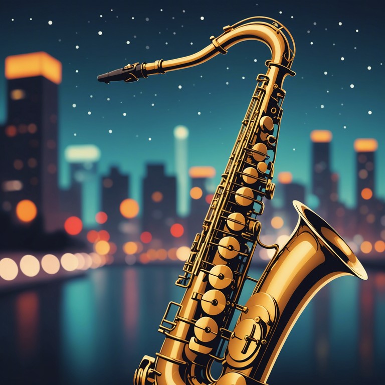 An evocative saxophone piece that mirrors the peaceful yet lively atmosphere of a city under the stars. The track promotes a sense of peace and deep contemplation, ideal for unwinding after a long day or setting a romantic evening mood.