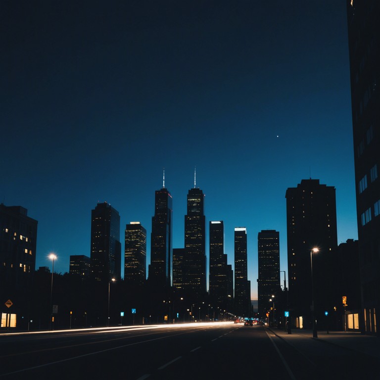 A track that pairs the upbeat rhythm of disco with a darker, more sinister edge, creating a blend of danceable beats and menacing atmospheres. The bass line is deep and foreboding, with sharp electronic pulses that add to the suspense, making it perfect for a night time cityscape soundtrack.