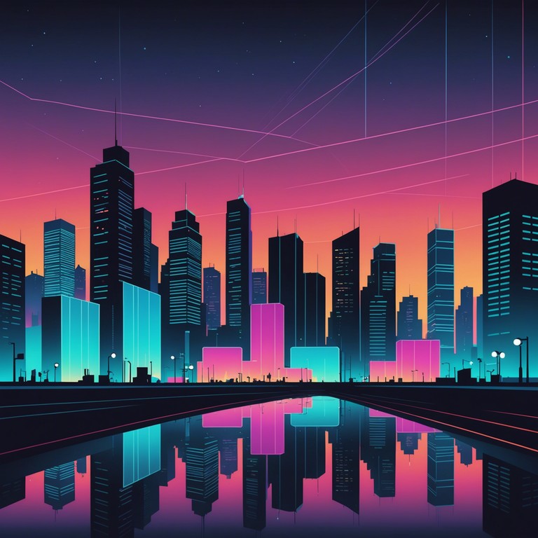 An instrumental track that captures the essence of a neon lit cityscape at night. The song transports the listener through a surreal urban environment filled with pulsating neon lights and shadowy allecatedays. The use of synthesizer and phonk rhythms projects a feeling of motion and mystery, ideal for late night drives through the city.