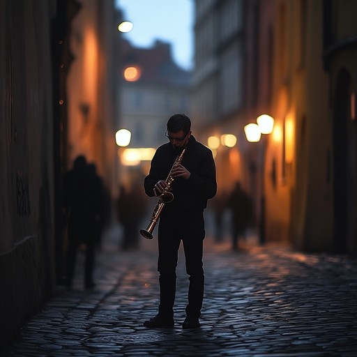 A haunting instrumental piece that blends traditional klezmer scales with modern sensibility, creating a deeply moving atmosphere of longing and introspection.