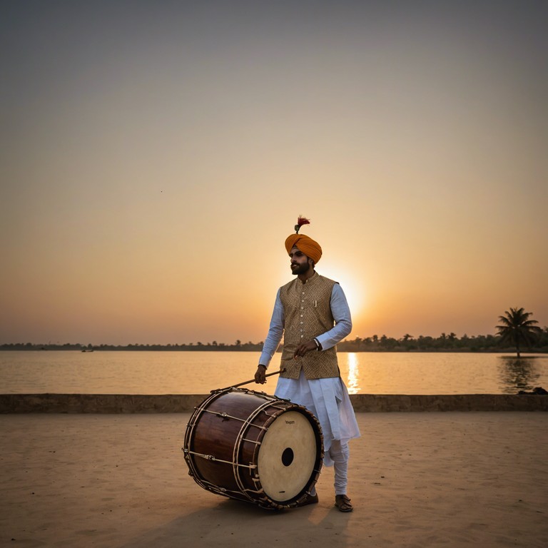 Immerse yourself in a music experience where heartfelt soul meets the vibrant energy of bhangra. This track offers a unique sonic journey that soothes the soul while inviting the body to dance with rhythms of the dhol, embodying a spirit of joy and contemplation.