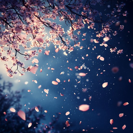 A soothing instrumental piece that blends traditional japanese sounds with modern ambient textures, evoking the tranquility of cherry blossoms falling under a starry sky. Ideal for relaxation and introspection.