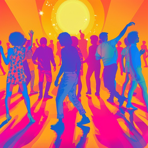 Energetic and infectious disco instrumental with a strong dance beat, lively horn section, funky guitar riffs, and shimmering strings creating an irresistible groove that will fill the dance floor and keep the party going all night long