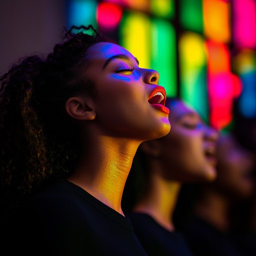 Feel the profound spirit and connection as a gospel choir unites voices in faithful harmony, embodying a community's spiritual journey and evoking deep emotional responses through timeless hymns.