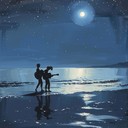 ethereal samba tunes sparkle into starlit serene beach setting.