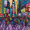 energetic rhythms with upbeat, syncopated basslines and melodies