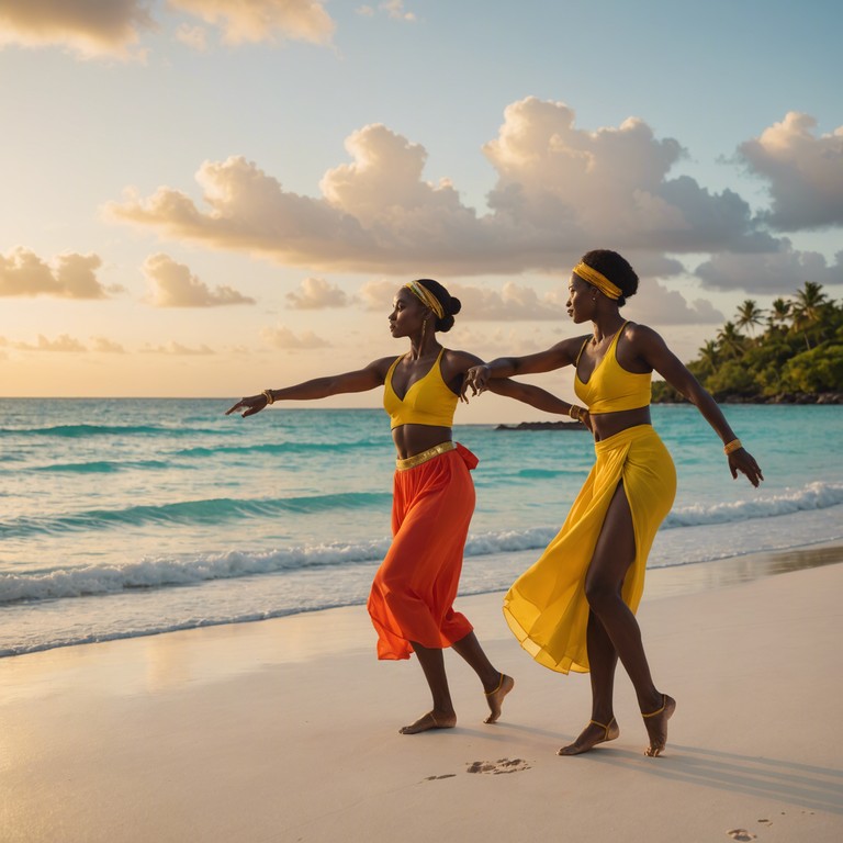 As the first rays of sun hit the soft, sandy beach, the trumpet leads a dance of awakening across the caribbean shores, bringing together both locals and visitors in a shared expression of joy and vivacity.