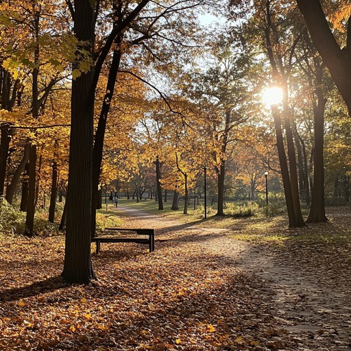 Imagine a serene autumn day with golden leaves dancing gently to the ground, carried by a soft, melodious breeze. This track captures the essence of autumn's peaceful yet fleeting beauty through delicate acoustic guitar melodies layered with subtle natural ambience. The dynamic is controlled yet expressive, offering a reflective and intimate auditory journey reflecting the changing season