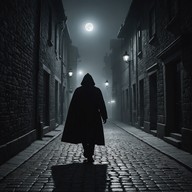 suspense thickens in moonlit alleys