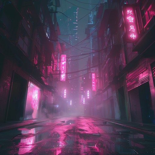 Enter a world of echoing neon lights and futuristic despair, filled with pulsating synth waves and avant garde elements designed to transport listeners to a high tech dystopian reality.