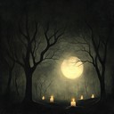 a suspense themed lullaby evoking gentle, eerie calmness